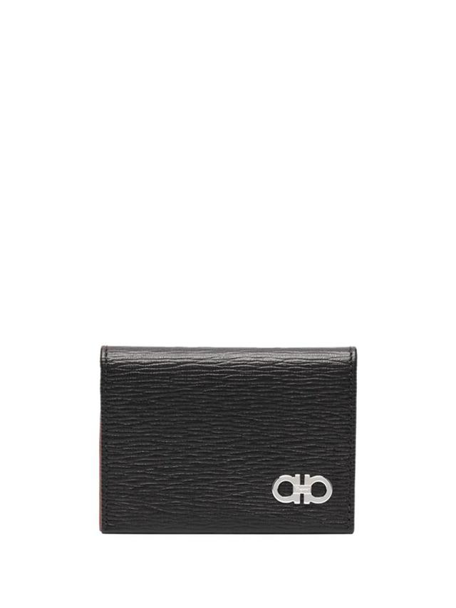 FERRAGAMO Gancini Bifold Cardholder Wallet In Black Product Image