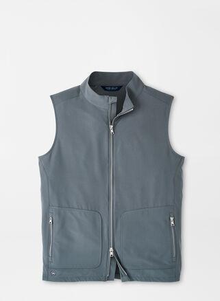 Peter Millar Mens Contour Vest | Color: Iron | Size: L Product Image