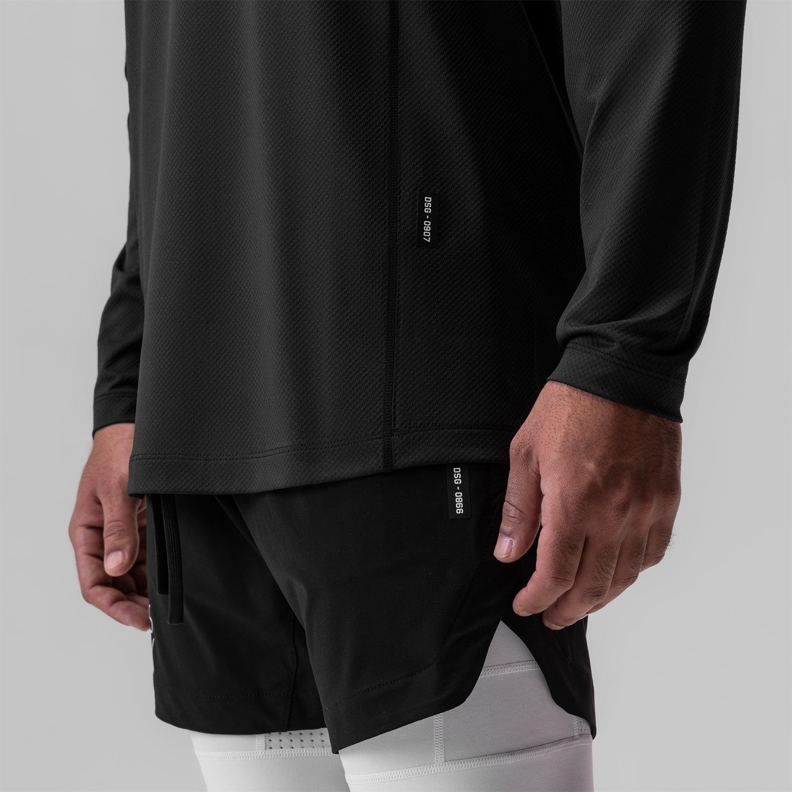 0907. Nano-Mesh Training Long Sleeve - Space Grey "Space Bracket" Product Image