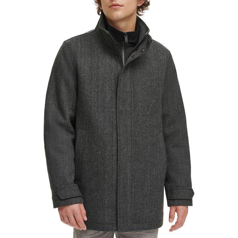 Mens Dockers Wool Blend Walking Coat with Quilted Bib Product Image