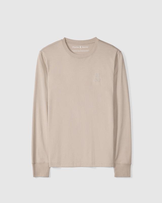 Psycho Bunny Men's Alberton Long Sleeve Tee 110 OYSTER Product Image