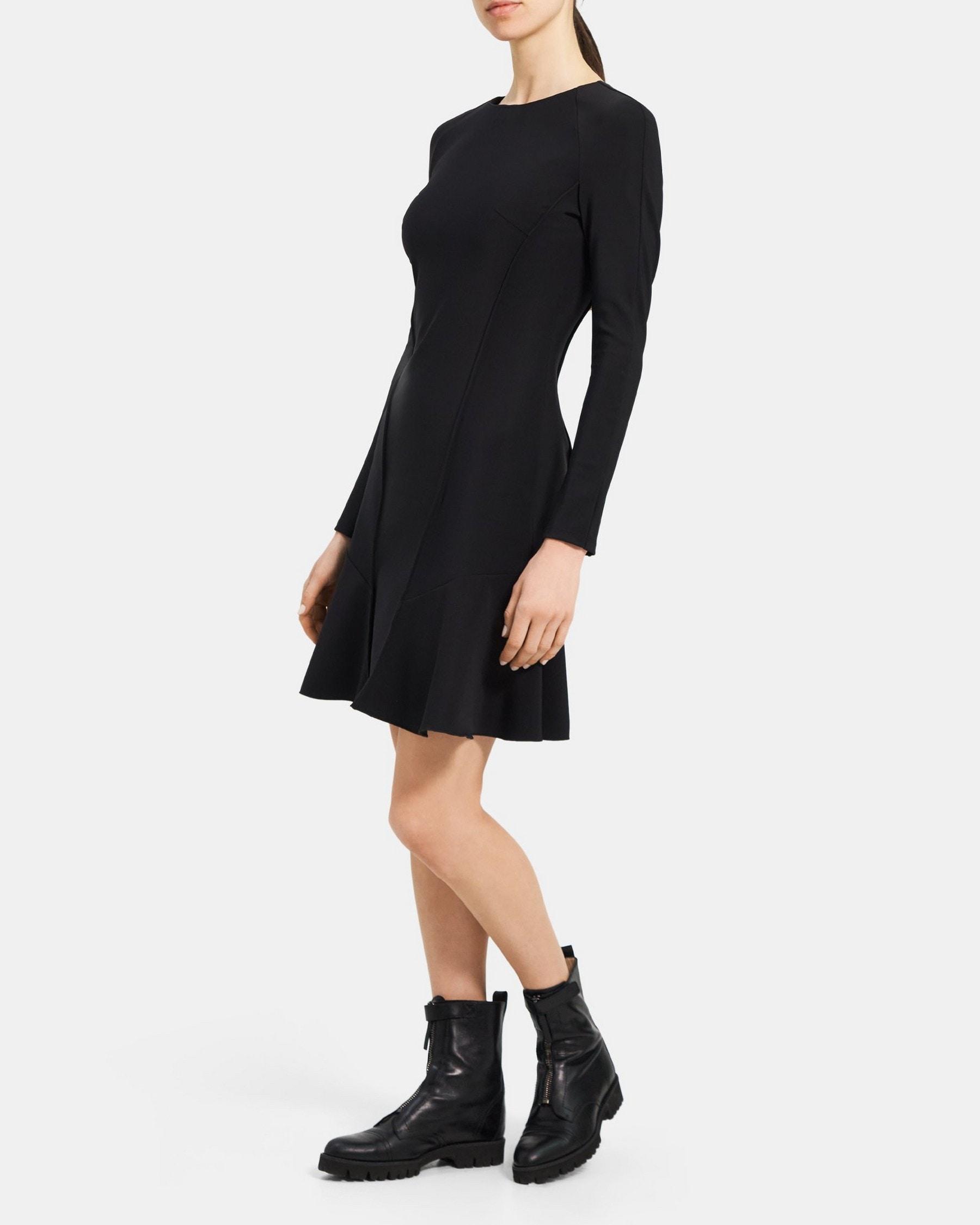 Fit-and-Flare Dress in Performance Knit Product Image