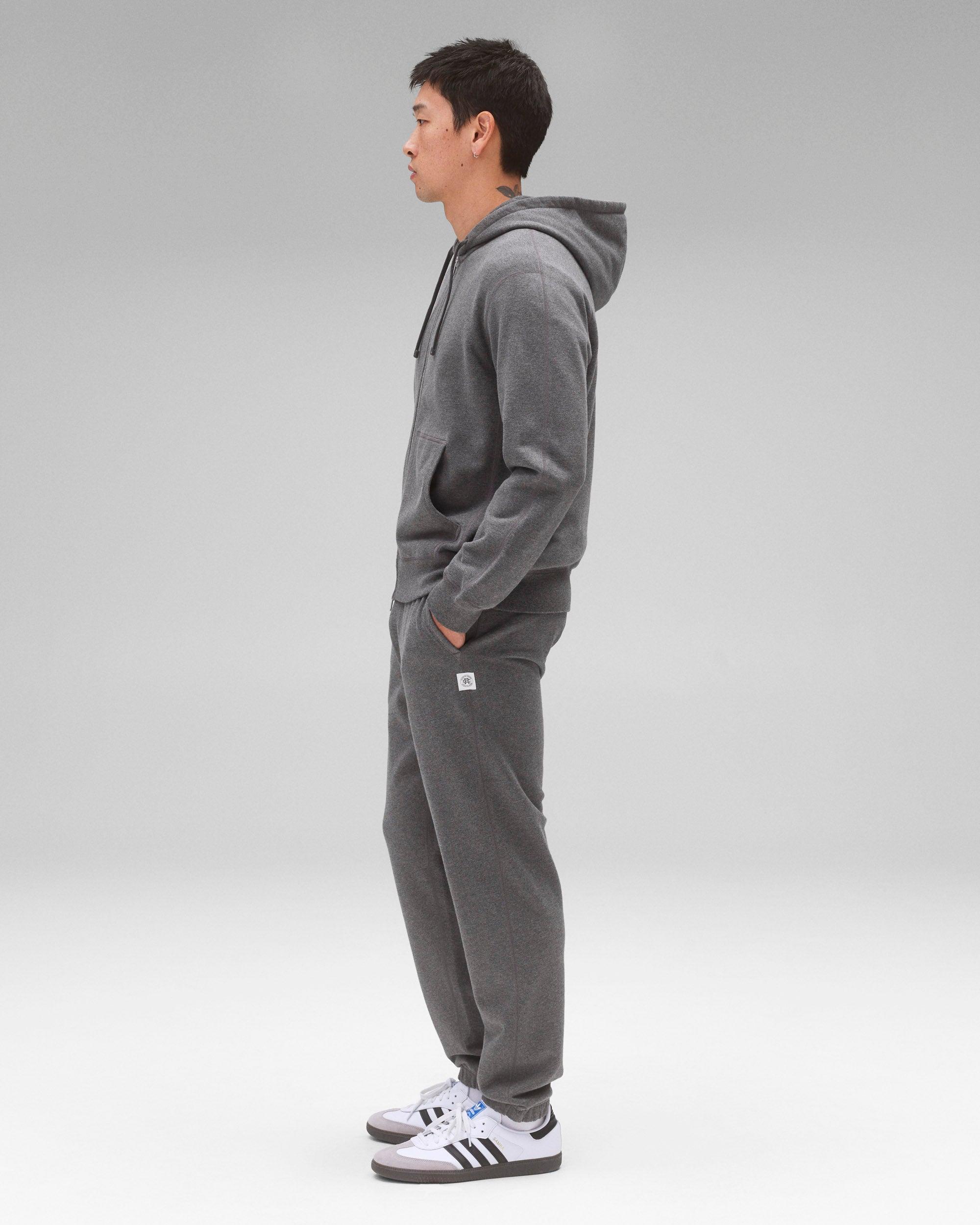 Midweight Terry Standard Zip Hoodie Male Product Image