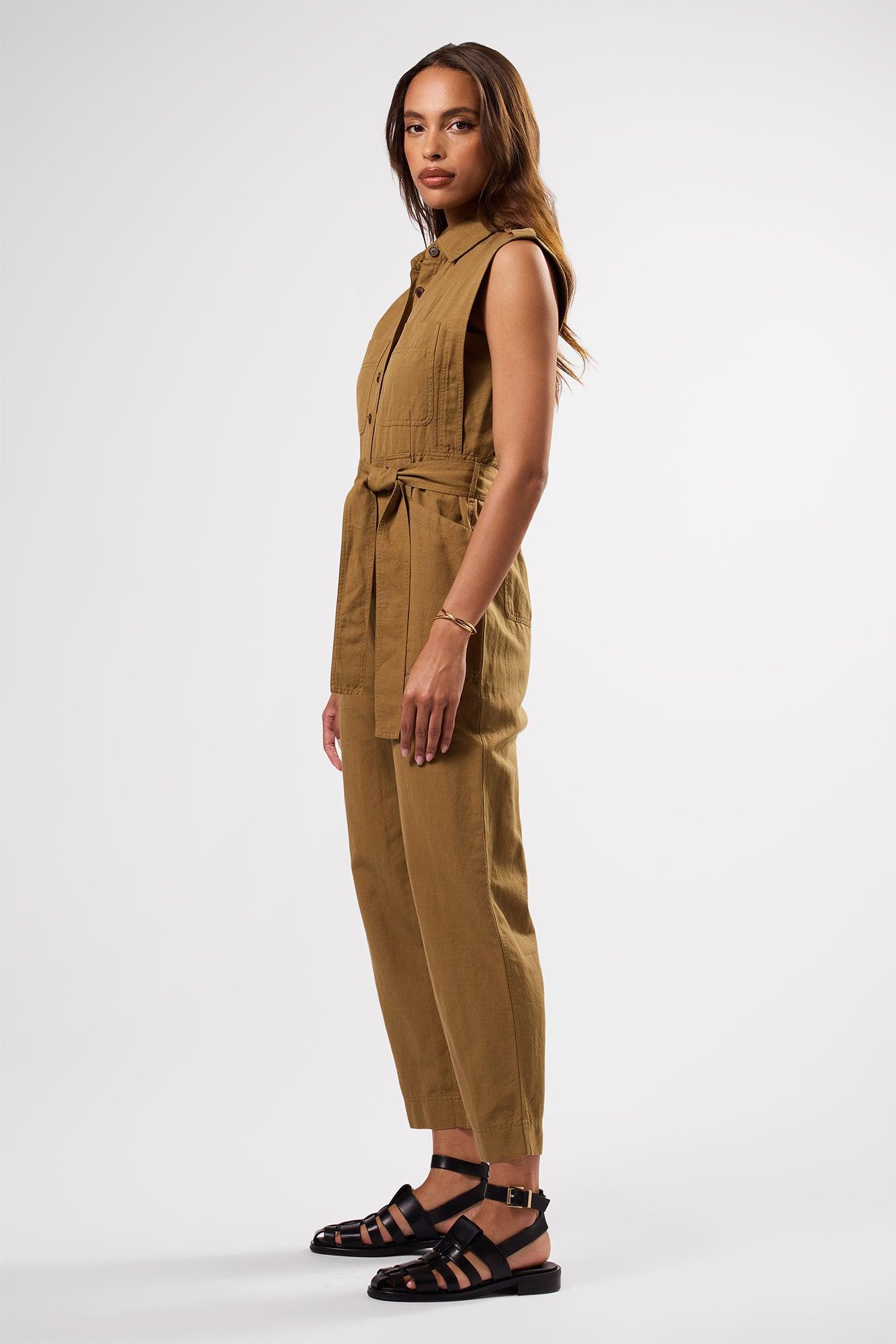 Sienna Cotton Linen Jumpsuit - Elm Product Image