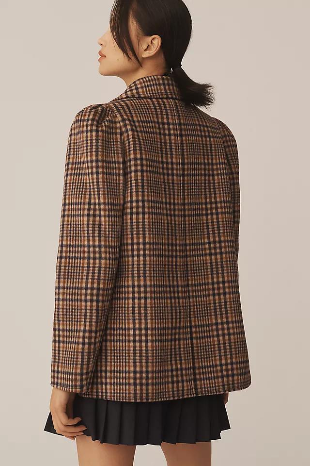 Maeve Puff-Sleeve Wool-Blend Blazer Product Image