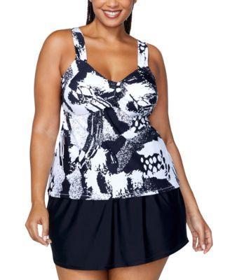 Raisins Curve Plus Size Rimini Tankini Matching Swim Skirt Product Image