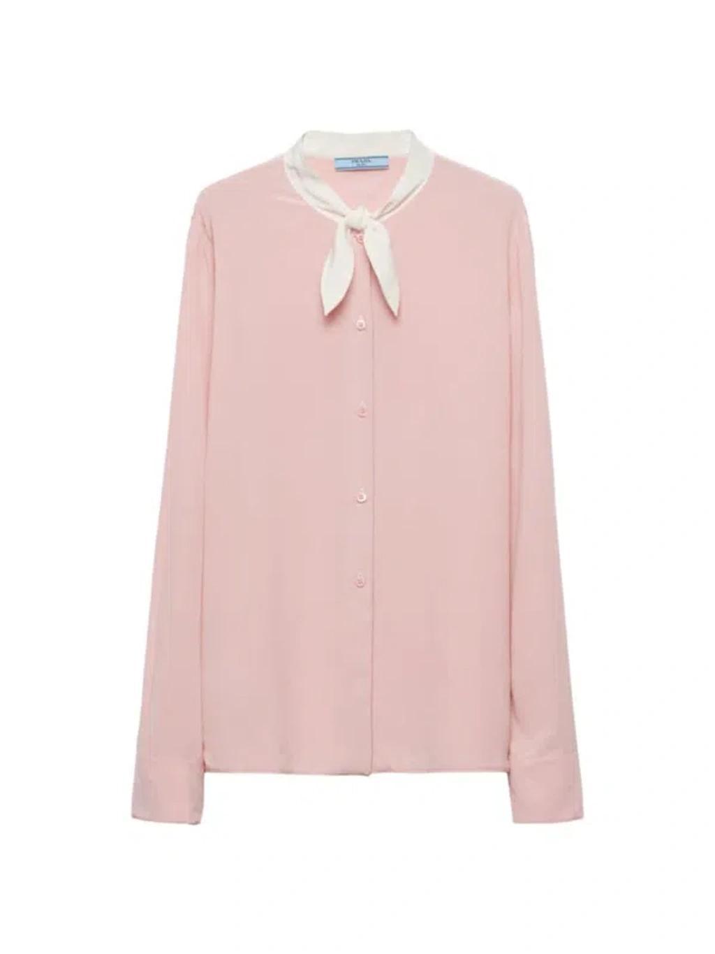 Silk Shirt In Pink Product Image