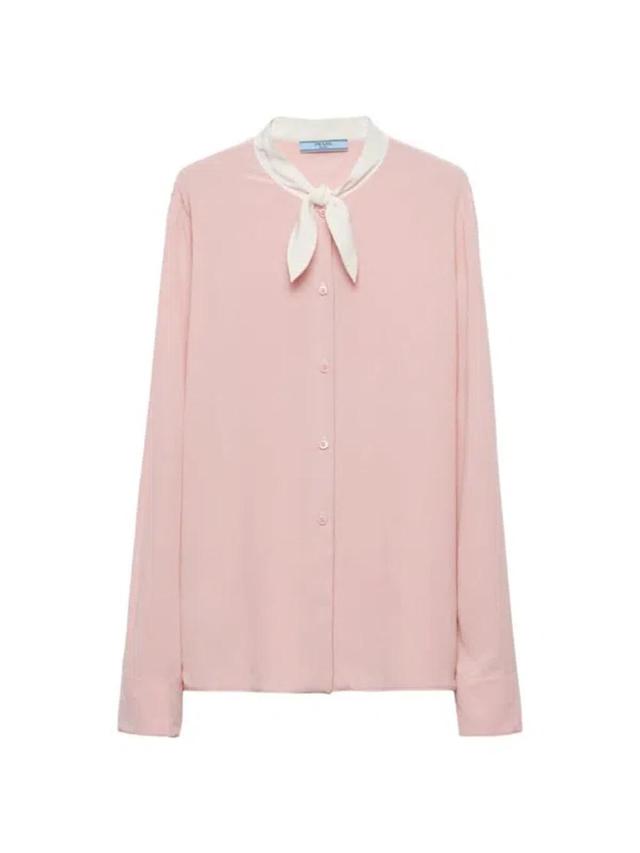 Silk Shirt In Pink Product Image