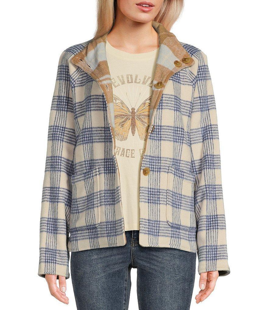 Flag and Anthem Katy Multi-Plaid Reversible Jacket Product Image