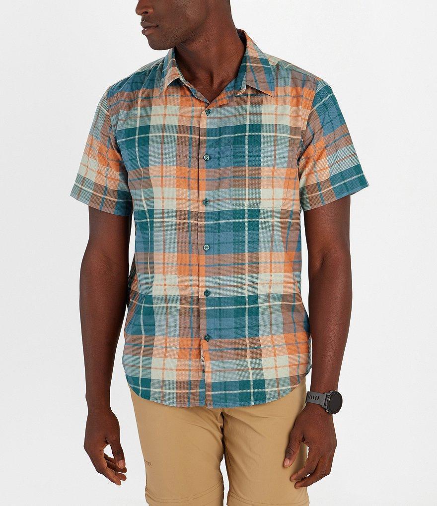 Marmot Aerobora Plaid Short Sleeve Woven Shirt Product Image