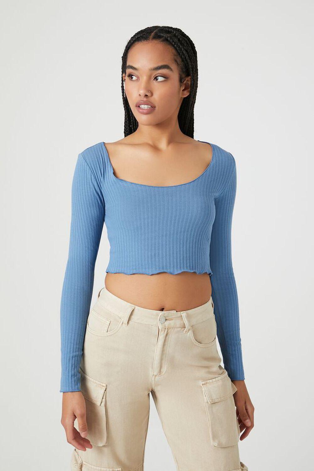 Pointelle Knit Crop Top | Forever 21 Product Image