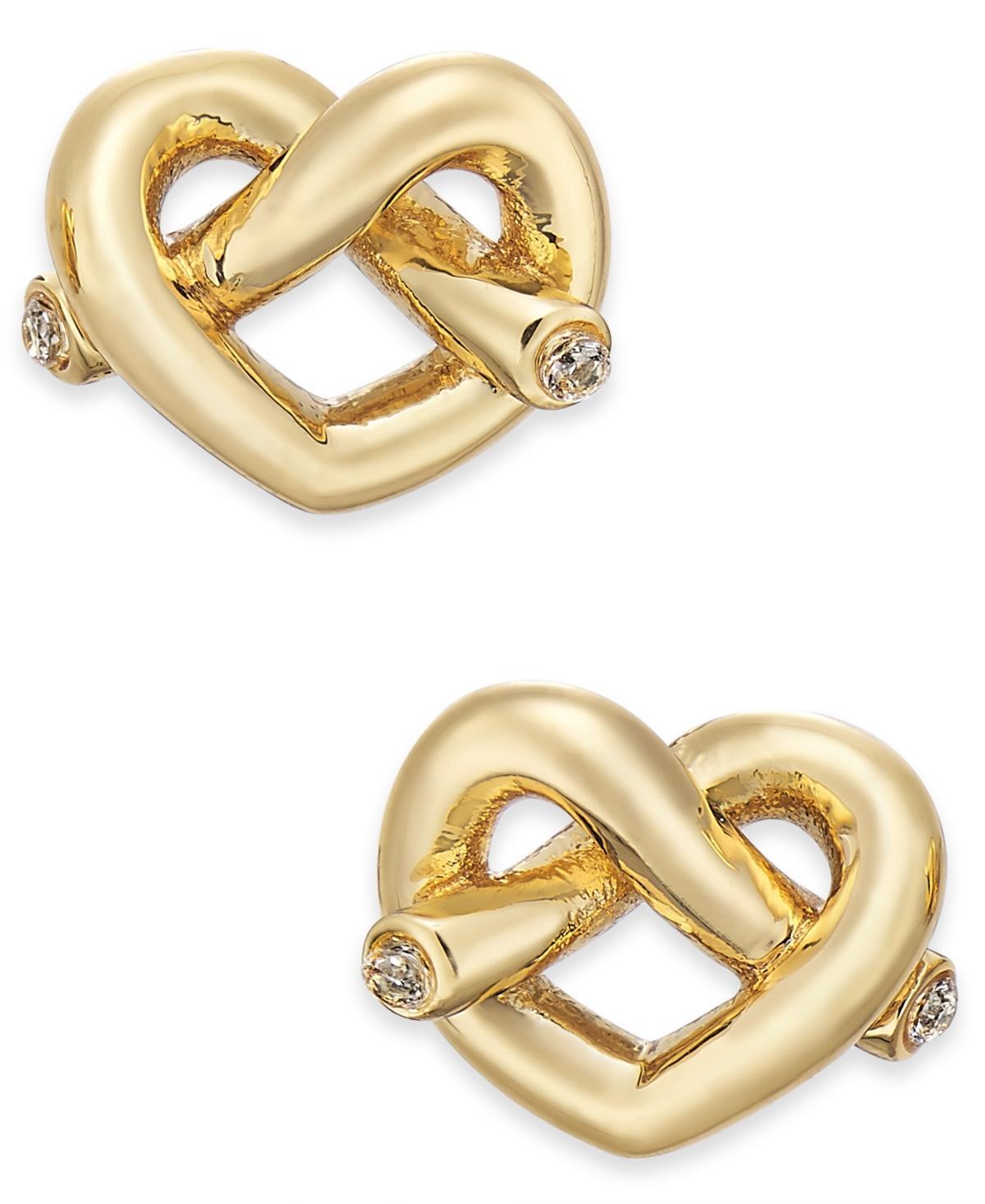 Womens Loves Me Knot Stud Earrings Product Image