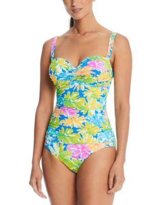 Bleu by Rod Beattie Womens Shirred Bandeau Swimsuit Product Image