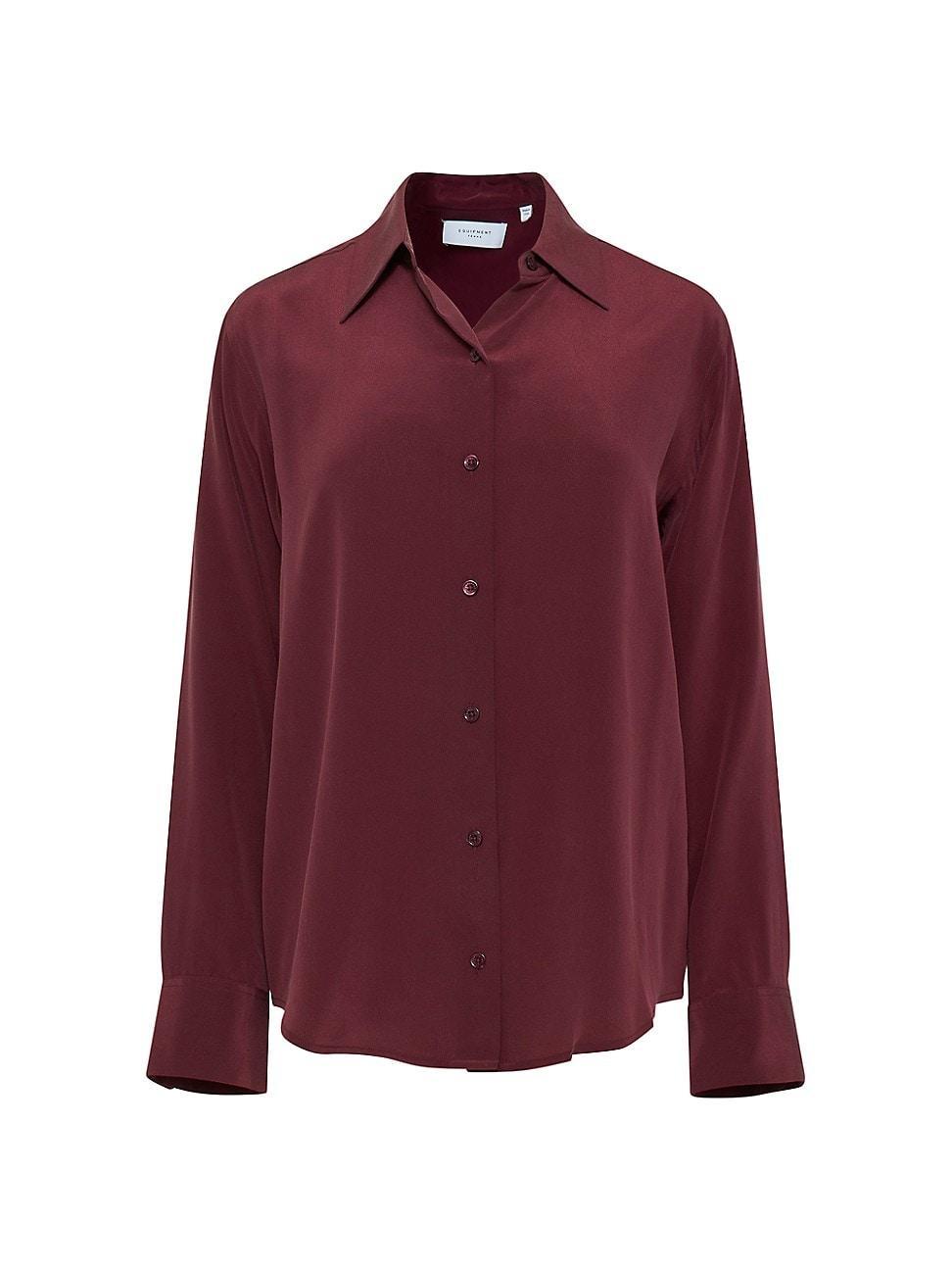 Womens Essential Silk Shirt Product Image