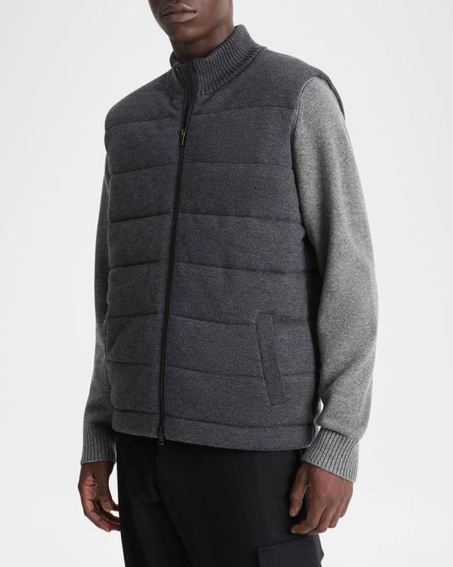 Men's Quilted Wool Vest Product Image