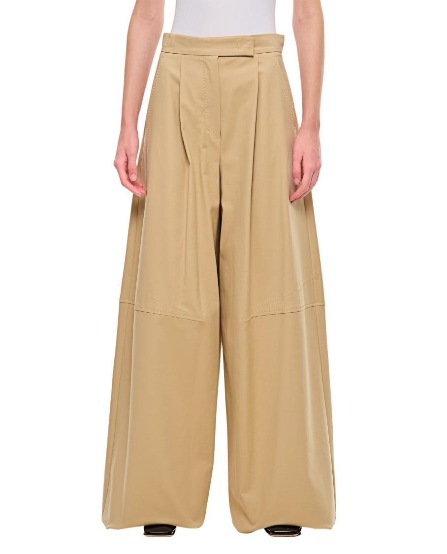 MAX MARA Avoriaz Wide Leg Pants In White Product Image