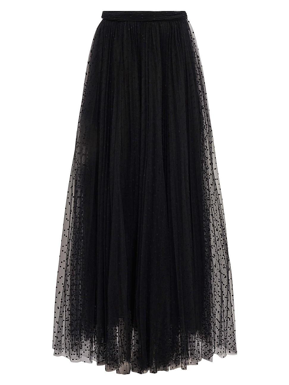 Womens Sif Dotted Tulle Maxi Skirt Product Image