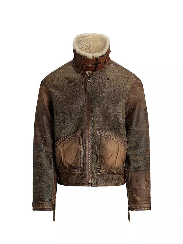 Shearling-Lined Bomber Jacket Product Image