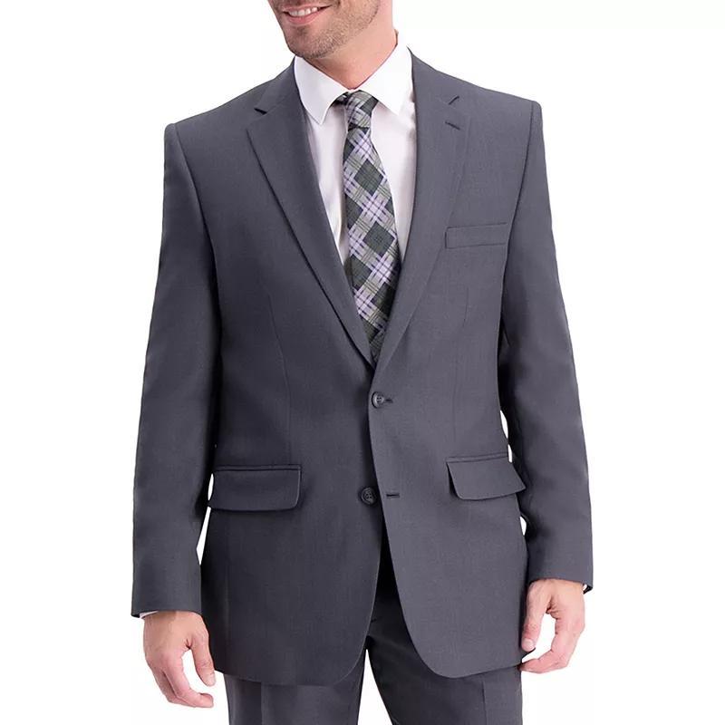 Mens Haggar Travel Performance Tailored-Fit Stretch Suit Jacket Dark Gray Grey Product Image