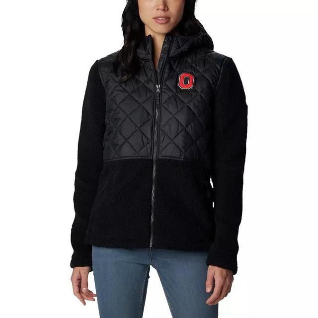 Womens Columbia Ohio State Buckeyes Crested Peak Sherpa Full-Zip Jacket Product Image