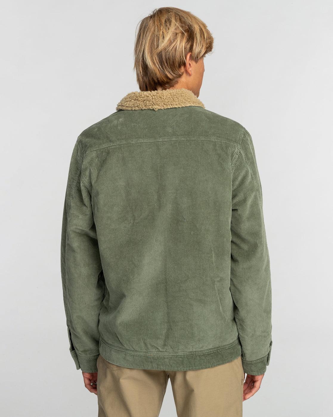 Barlow Cord Sherpa Lined Jacket - Sage Male Product Image