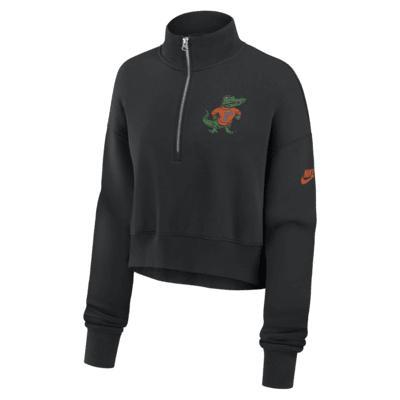 Florida Gators Legacy Elevated Logo Women's Nike College Cropped 1/4-Zip Crew Product Image