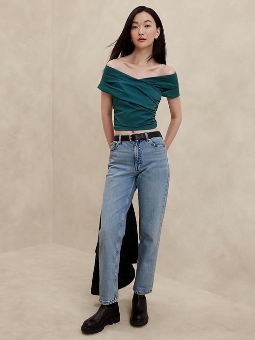 Taffeta Cropped Top Product Image