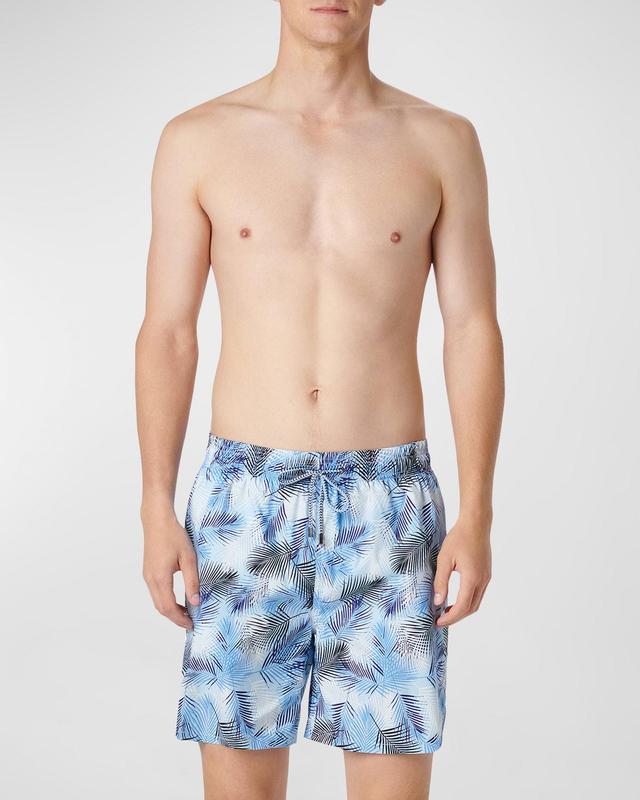 Mens Cosmo Leaf-Print Swim Trunks Product Image