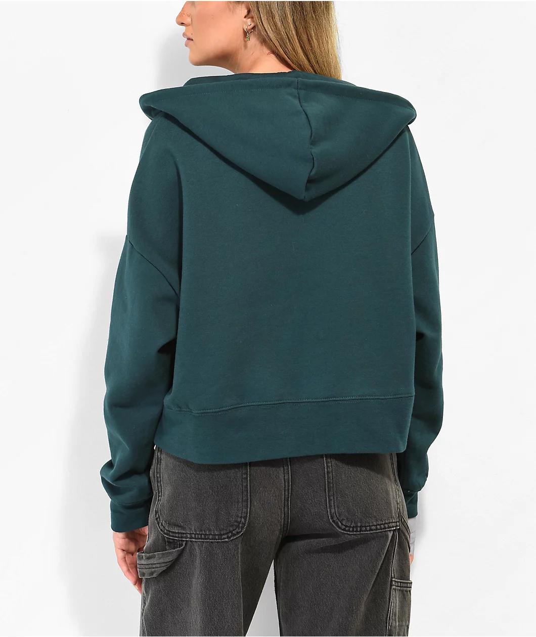 Empyre Zuri Ponderosa Pine Crop Zip Hoodie Product Image