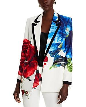 Womens Denny Floral Tailored Single-Breasted Jacket Product Image