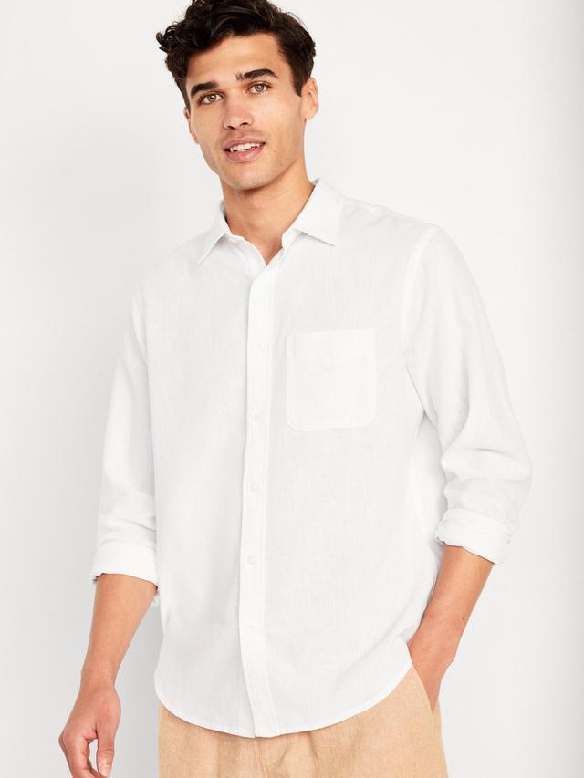 Classic Fit Everyday Linen-Blend Shirt for Men Product Image