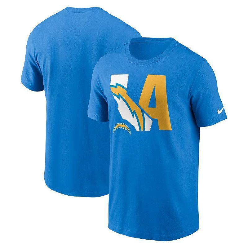 Mens Nike Powder Blue Los Angeles Chargers Local Essential T-shirt Product Image