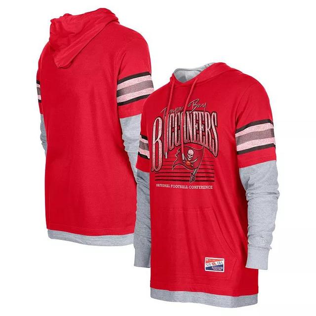 Mens New Era Tampa Bay Buccaneers Twofer Long Sleeve Hooded T-Shirt Product Image