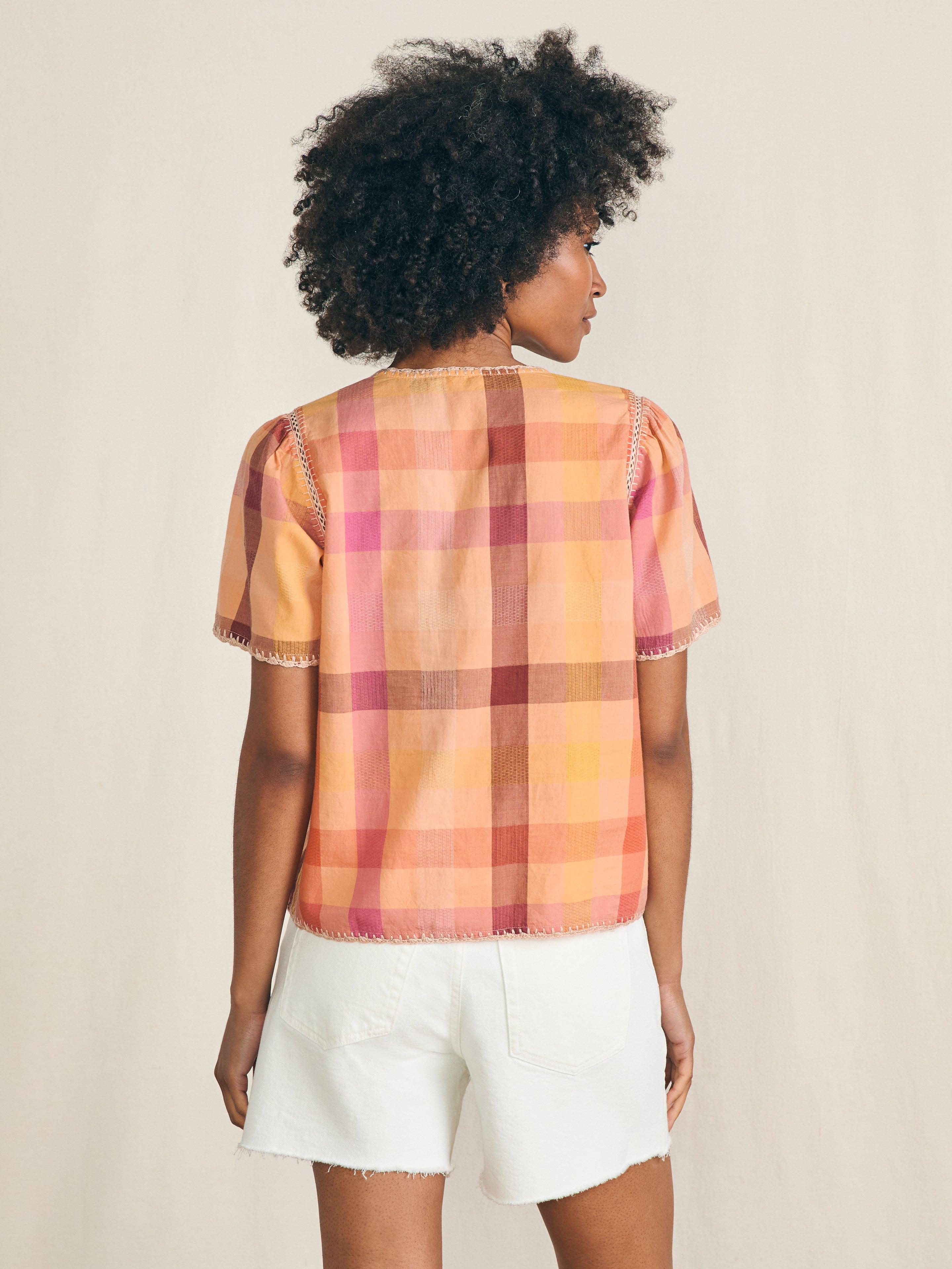 Margate Top - Sunset Desert Plaid Female Product Image