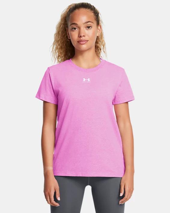 Womens UA Rival Core Short Sleeve Product Image