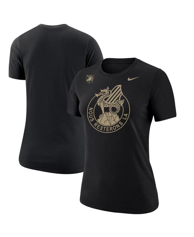 Womens Nike Black Army Black Knights 2023 Rivalry Collection Crest Core T-shirt Product Image