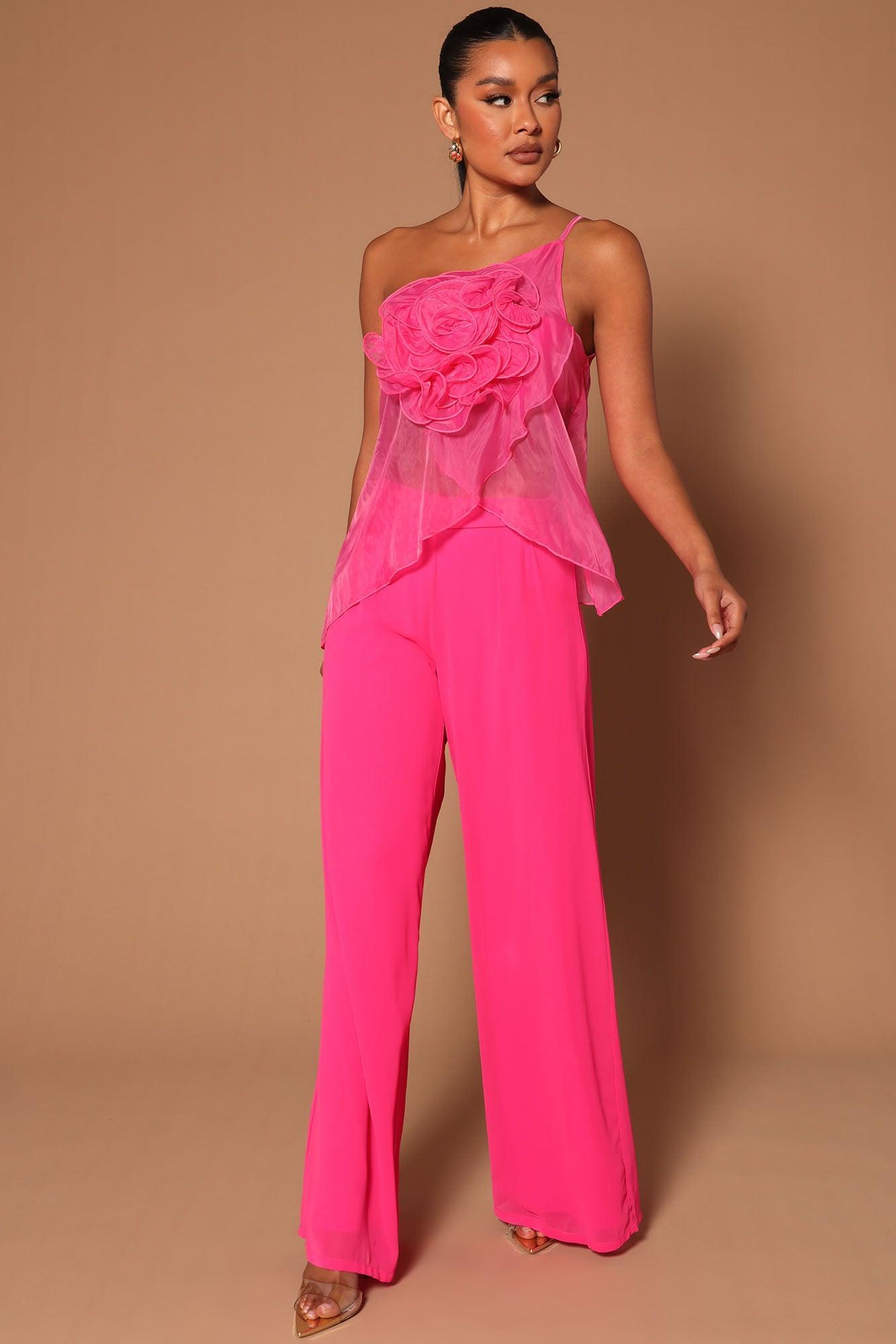 Lana Rose Top - Hot Pink Product Image