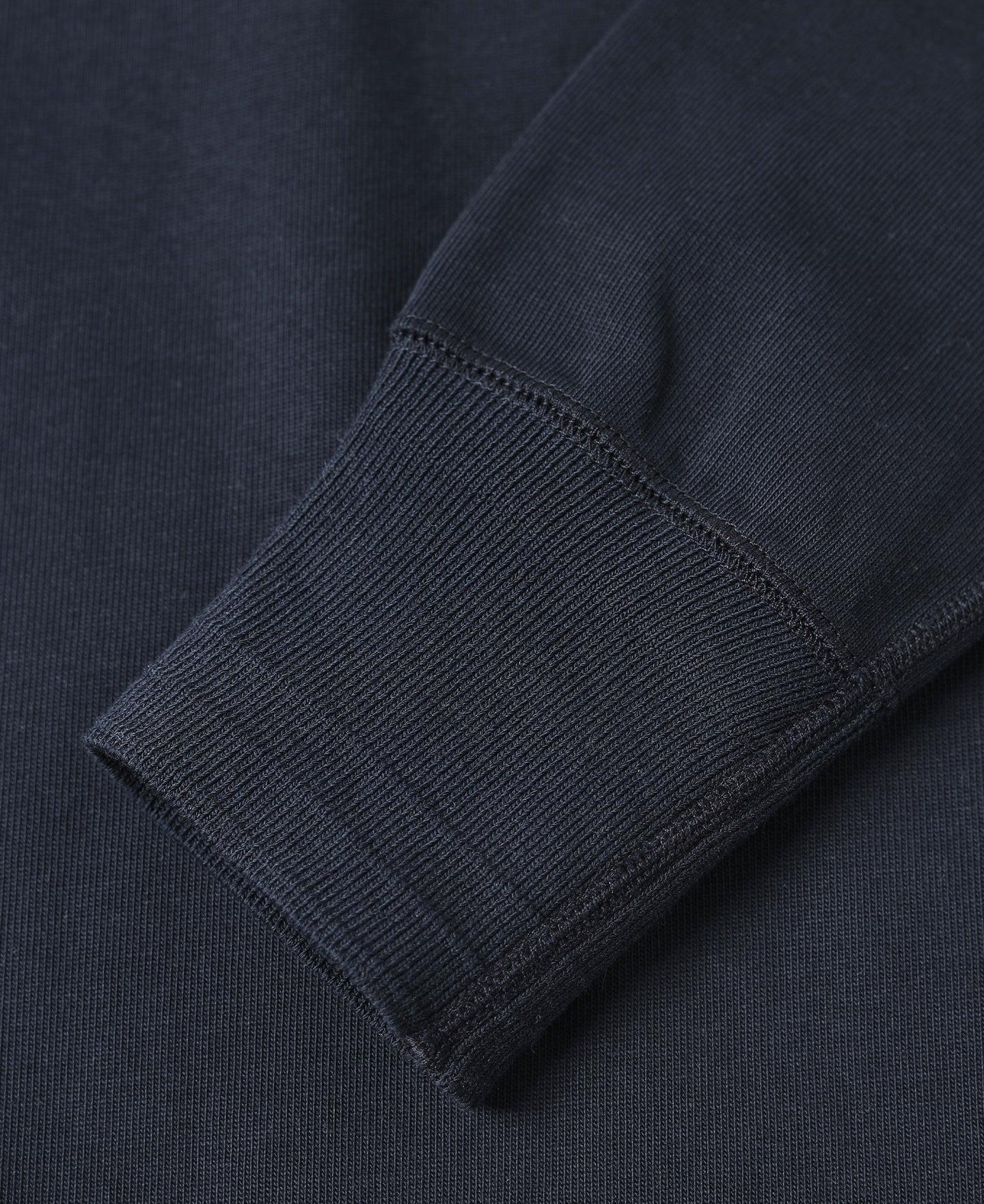 Vintage Long Sleeve Henley Shirt - Navy Product Image