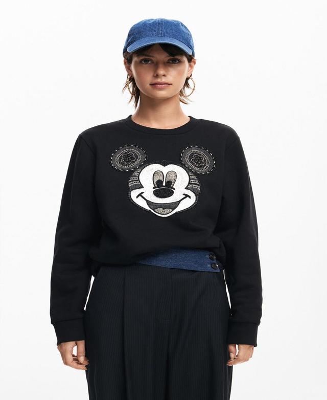 Desigual Womens Mickey Mouse face sweatshirt Product Image