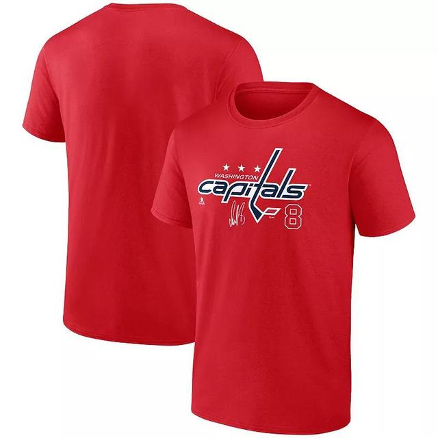 Mens Fanatics Branded Alexander Ovechkin Washington Capitals Name and Number T-Shirt Product Image