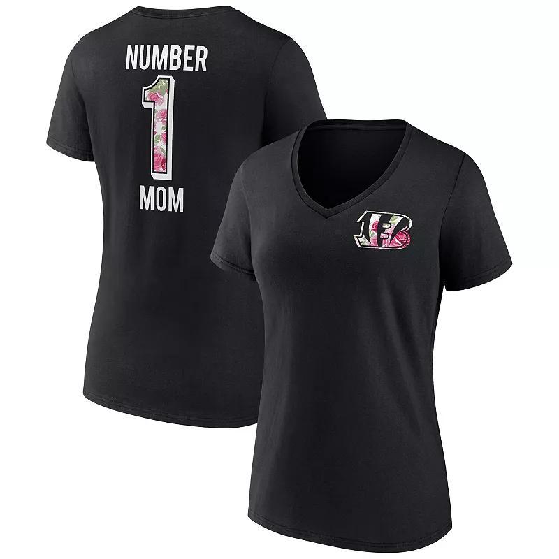 Womens Boston Red Sox Mothers Day Plus Size Best Mom EverV-Neck T-Shirt Blue Product Image