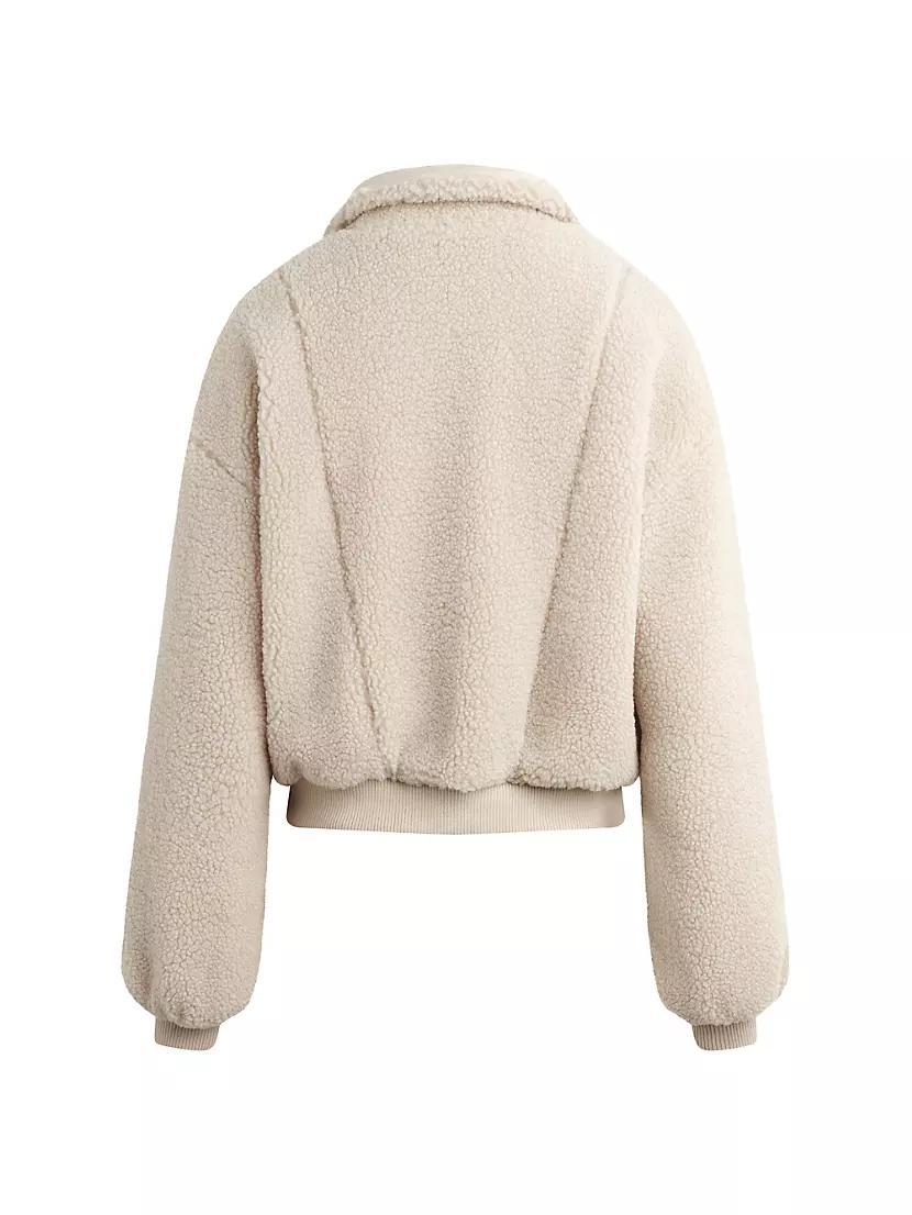 Faux-Shearling Zip-Up Jacket Product Image