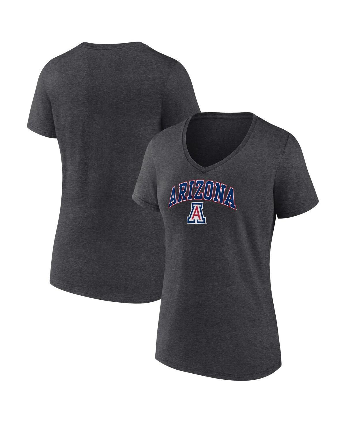 Womens Fanatics Branded Black Tennessee Volunteers Basic Arch V-Neck T-Shirt Product Image