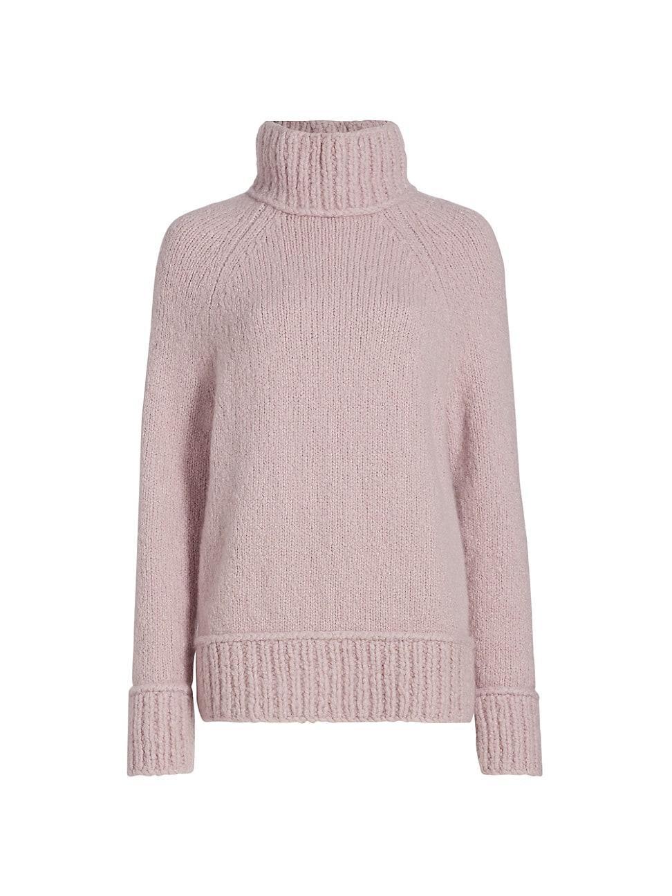 Womens Oversized Turtleneck Sweater Product Image