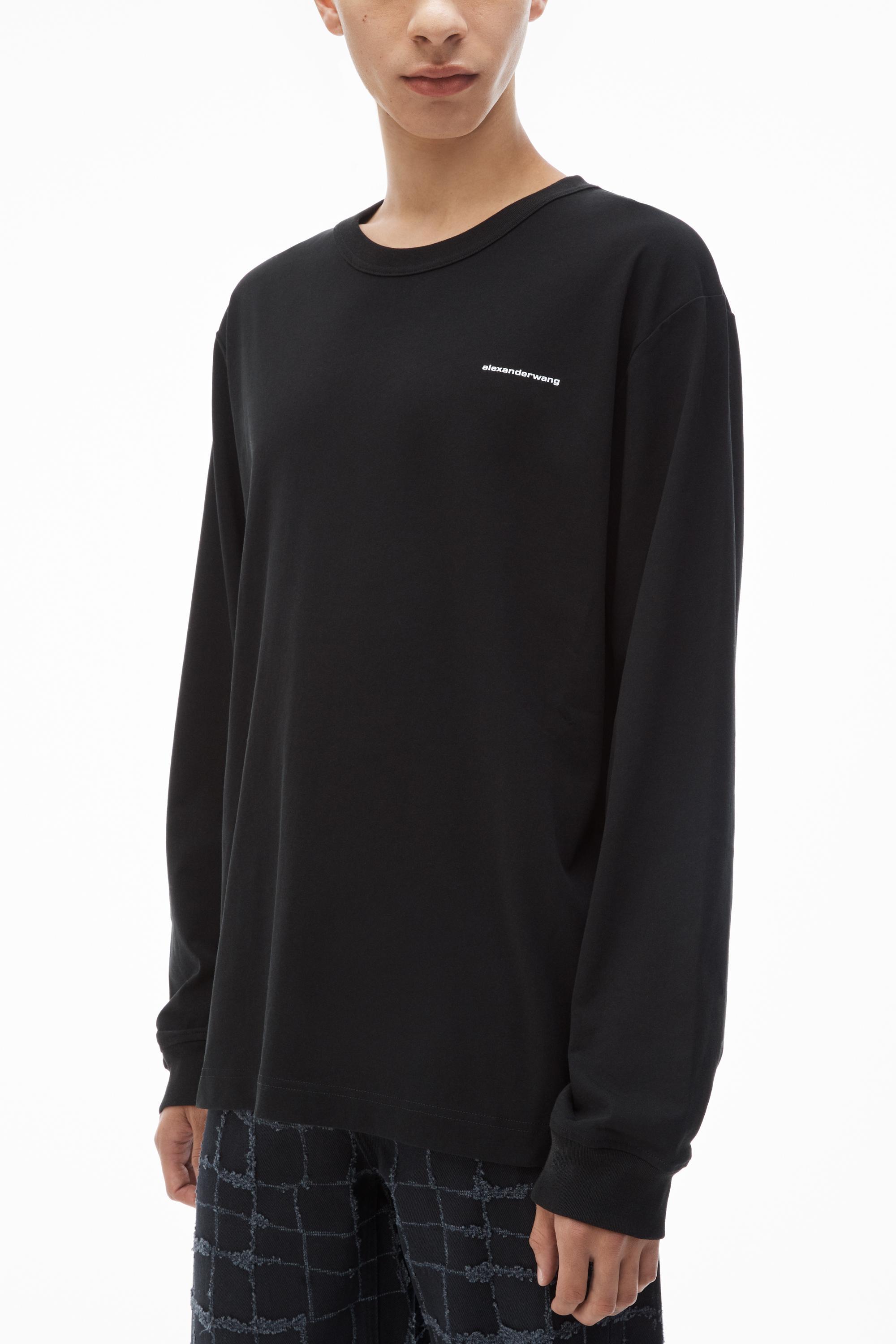 Long Sleeve Tee In High Twist Jersey Product Image