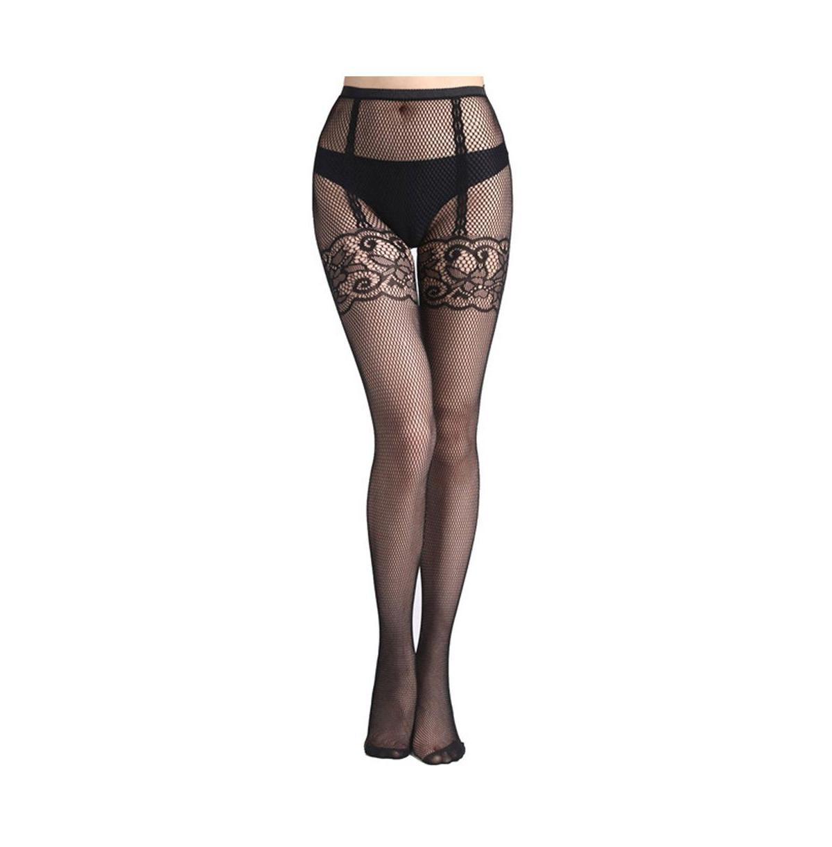 Stems Womens Fishnet With Faux Garter Tight Product Image