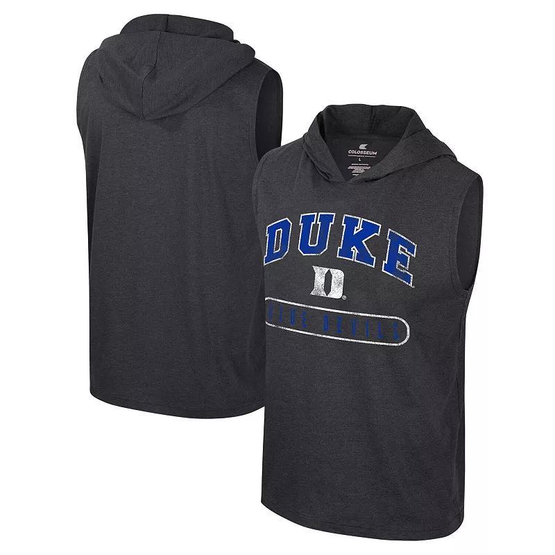 Mens Colosseum Duke Blue Devils Varsity Sleeveless Hoodie Tank Top Product Image