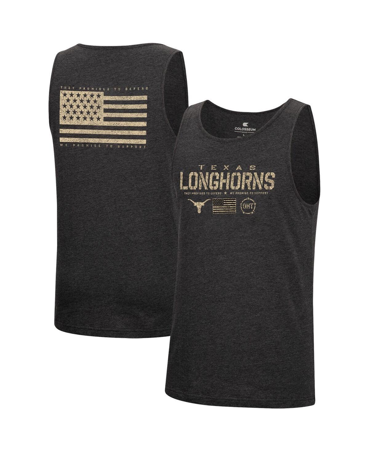 Mens Colosseum Heathered Black Texas A&M Aggies Military-Inspired Appreciation Oht Transport Tank Top Product Image