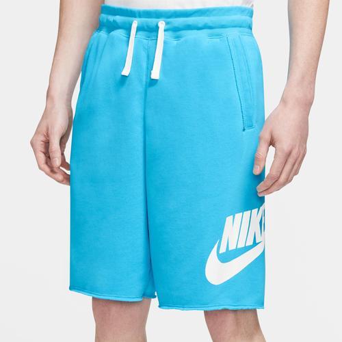 Nike Mens Club Alumni Shorts - White/Blue Product Image