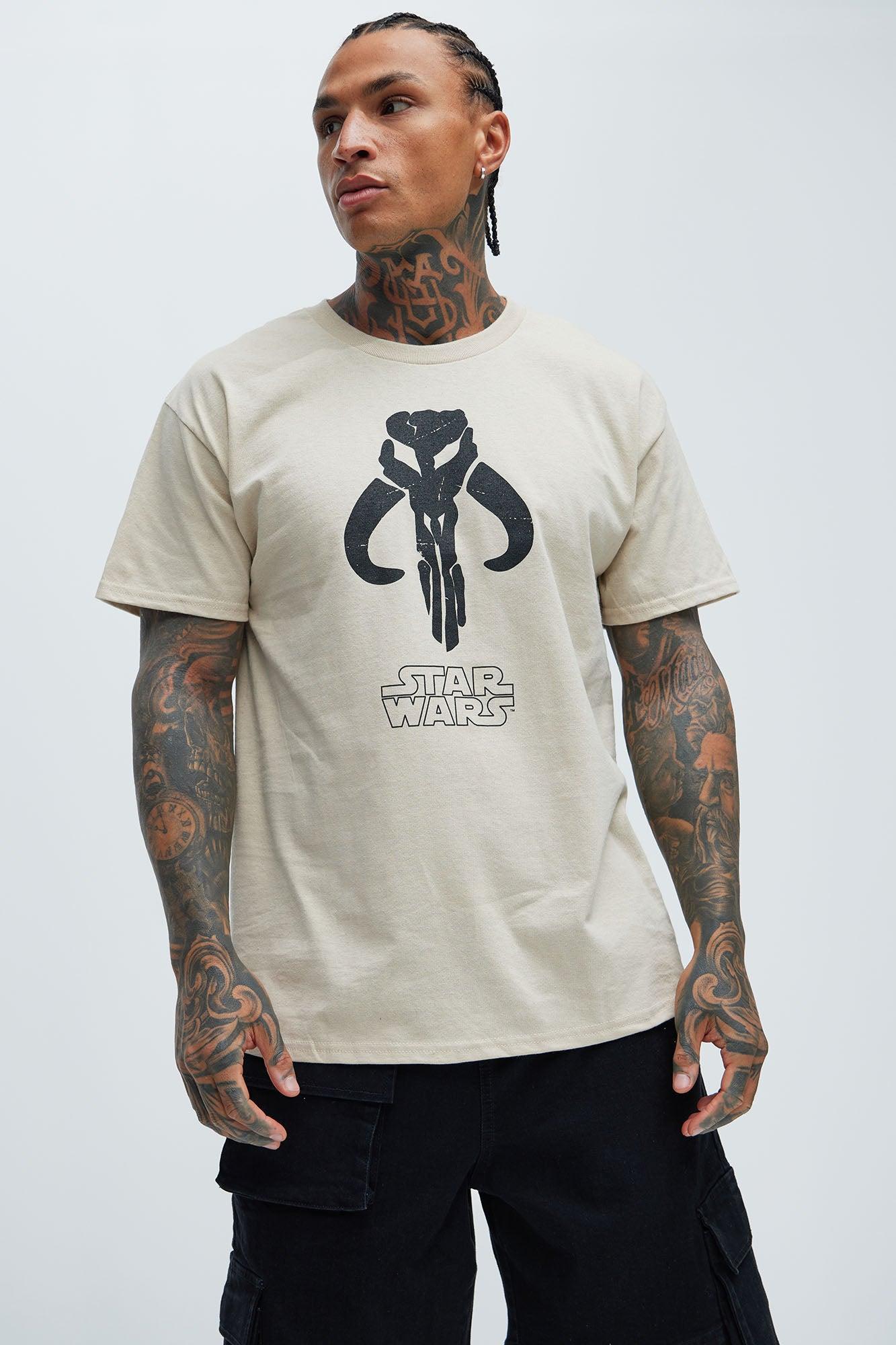 Star Wars Boba Fett Hunted Short Sleeve Tee - Cream Product Image